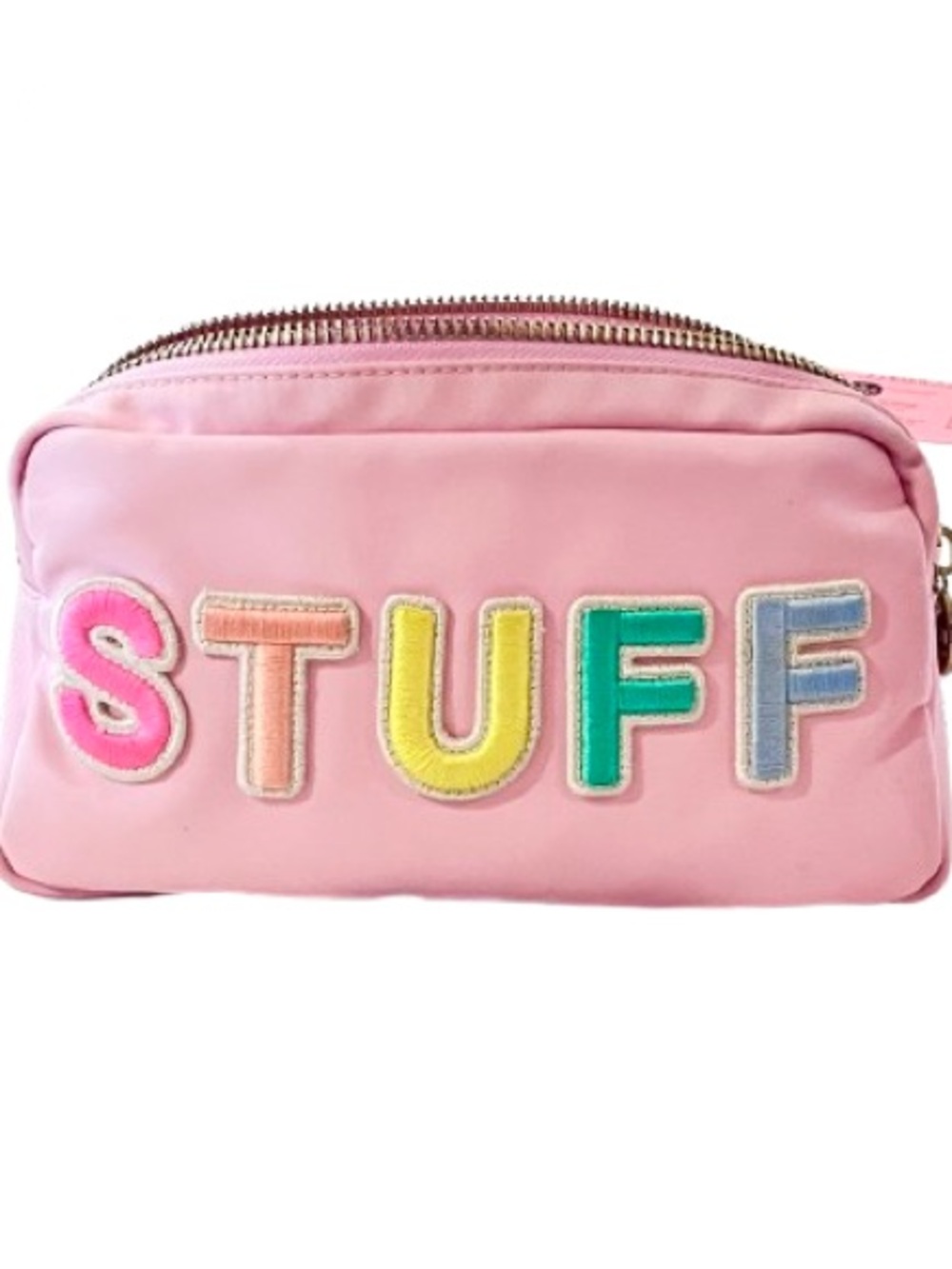 Stoney Clover Lane- Everyday Essential “STUFF” Zip Pouch. Flamingo Pink. MINT